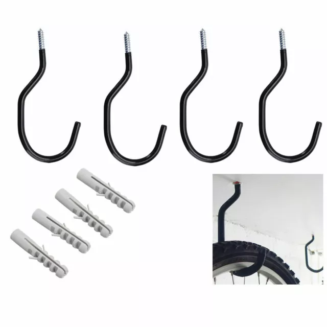 Steel Bike Rack Stand Storage Wall Mounted Hook Hanger Bicycle Holder Hanging