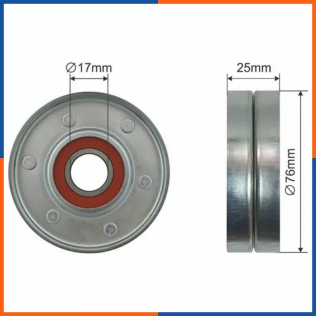 Galet tendeur de courroie d'accessoire pour AUDI | 078903133AB, 309030133078AB