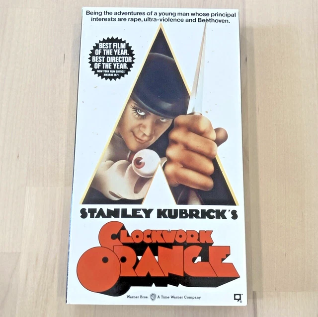 CLOCKWORK ORANGE (VHS, 1991) Stanley Kubrick Cult Classic Horror Movie