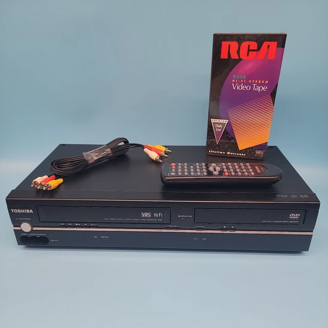TOSHIBA DVD VCR Combo VHS Dubbing SVideo w/OEM Remote SDV296KTU w