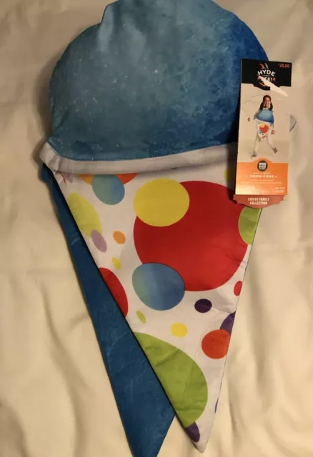 Hyde Eek Kids Blue Icee Slushie SNOW CONE Costume One Size Pullover