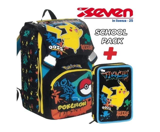 Zaino Pokémon Ufficiale - Con Motivo Pikachu E Pokeball, Per Scuola E Viaggi - Foto 5