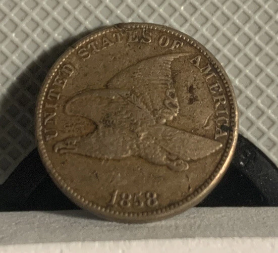 1858 Flying Eagle Cent Penny, Large Letters, Choice XF Collector Coin * Free S/H