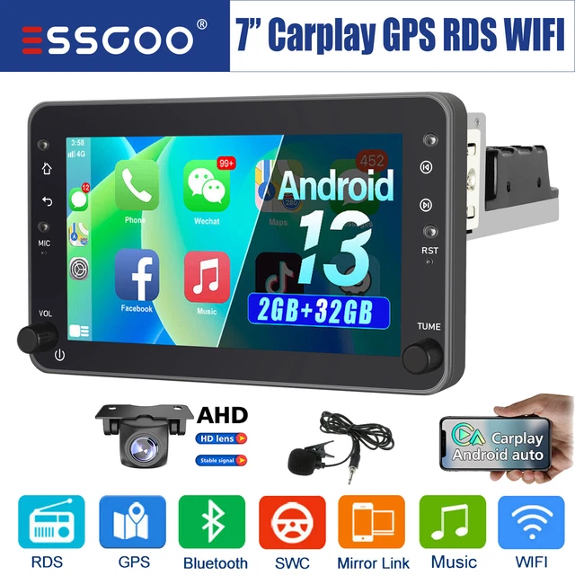 2+32G Autoradio Carplay GPS RDS + KAM per Alfa Romeo 159 Auto Sportiva Brera Spider