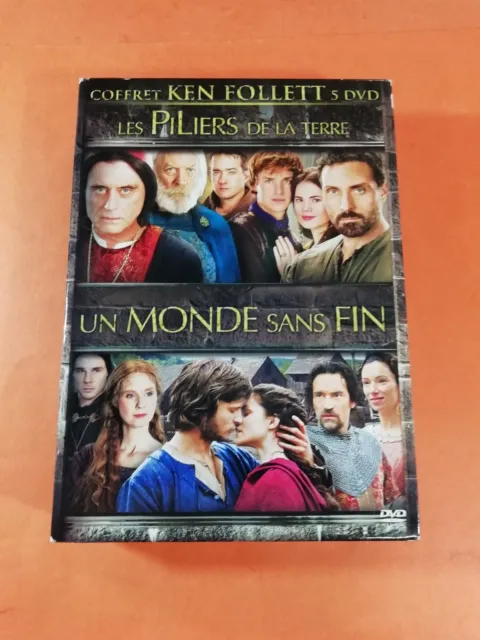 Coffret Ken Follett 5 DVD - Les Piliers de la Terre/Un monde sans Fin Yooplay K2