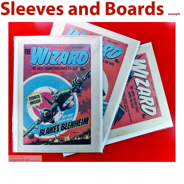 WIZARD NEW Comic Bags ONLY (for A4 Items) Reseal/Tape Size5 x 25 New