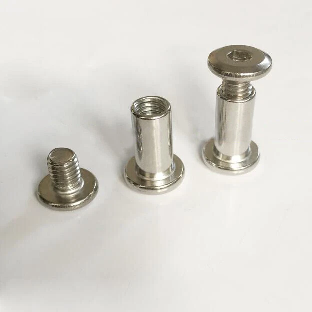 M6 M8 Allen Flat Nuts Hex Nut Bolt Round Head Sleeve Stainless Steel Furniture