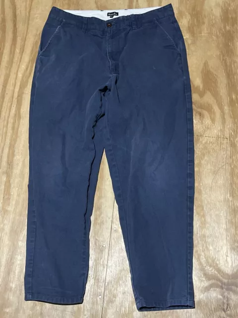 steven alan pant Men M Blue Cotton Zip @L1