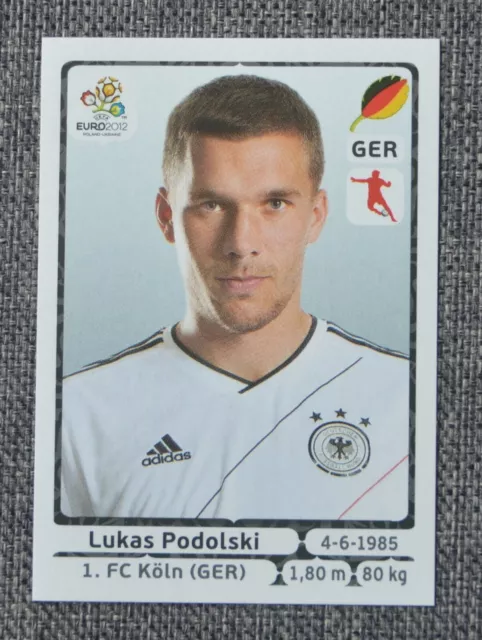 2012 PANINI EURO; LUKAS PODOLSKI - GERMANY -  No 244