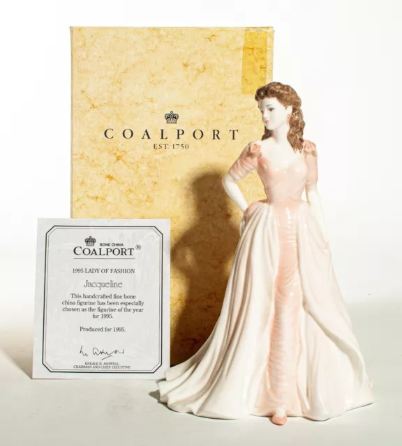 Coalport Ladies Figure 'Jaqueline' Boxed with Certificate - UK Made!