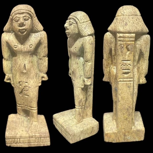 ANCIENT EGYPTIAN STATUE OF A PHARAOH GOD - 300bc (31) £0.99 - PicClick UK