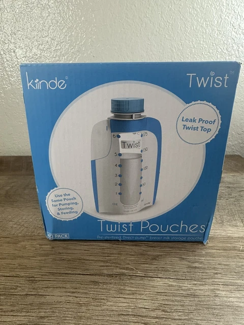 NEW Kiinde 40 Pack 6 oz Twist Pouches Breast Milk Storage Bag for Pumping