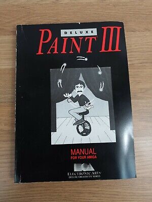 Deluxe PAINT III 3 solo MANUALE-AMIGA-Electronic Arts-Commodore no dischi 
