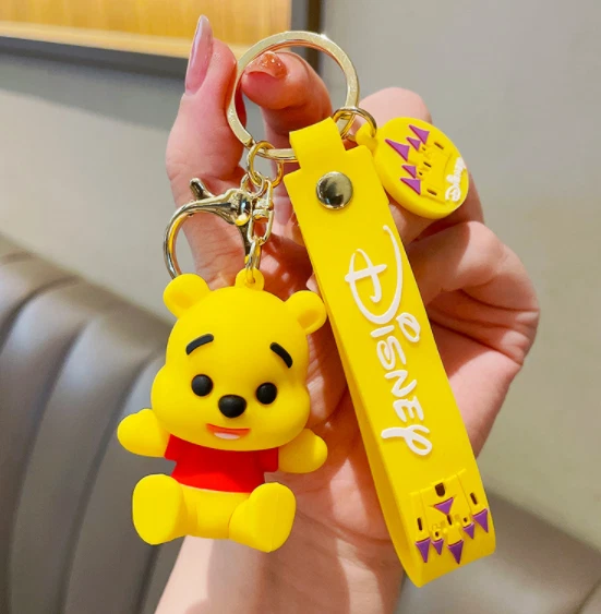 2024 NEW DISNEY Baby Winnie 3D PVC Bags Hanger Pendant Toys Keychains