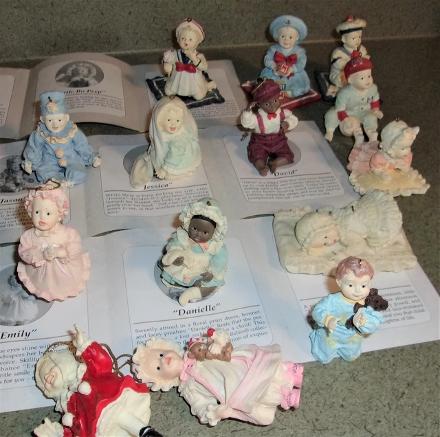 Set of 14 Picture Perfect Babies Mini Porcelain Dolls Ashton Drake Yolanda Bello