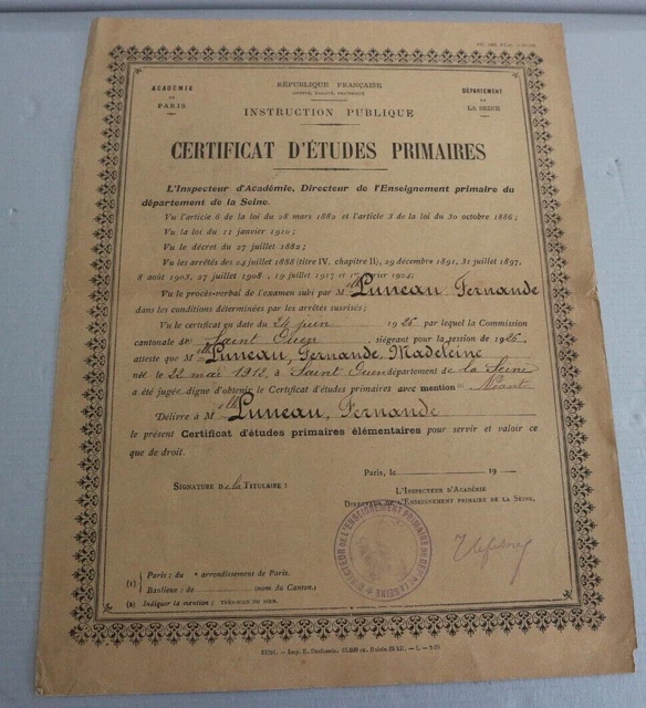 Ancien Diplôme Et Certificat Universitaire De Sofia, Royaume De Bulgarie, Daté De 1912 - Occasion