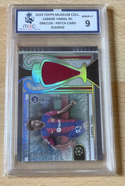 TOPPS MUSEUM 2023 Lamine Yamal Barcelona Relic patch /150 RC Graded 9 ...