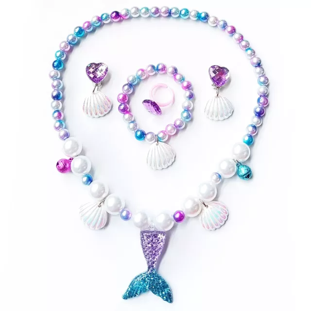 Kids Jewelry for Little Girls, Unicorn Play Necklaces Rings Bracelets Set  for Toddlers age 4-6 5-7 6-8, Costume Dress Up Jewelry Bulk, Christmas  Birthday Party Favor Gift for 3 4 5 6 7 8 Year Old : : Toys