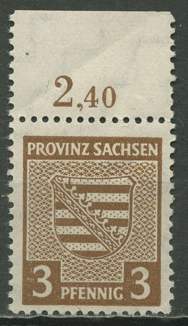 SBZ Provinz Sachsen 1945 74 X y OR postfrisch mit fluoreszierender Gummierung