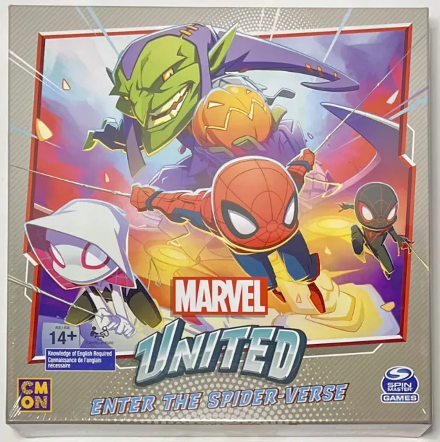  Marvel United Spider-Geddon Strategy Board Game by CMON & Spin  Master Games, Spider Man Adult Toy