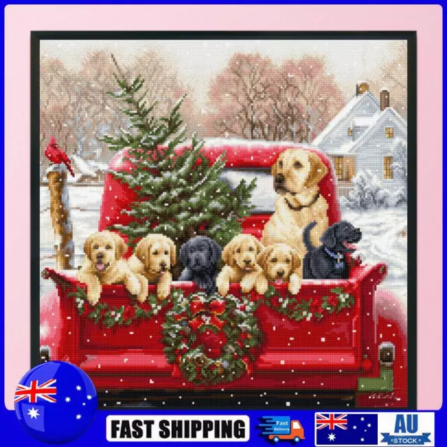 Full Embroidery Eco-cotton Thread 11CT Printed Dog Cross Stitch Kit (SZX2349)