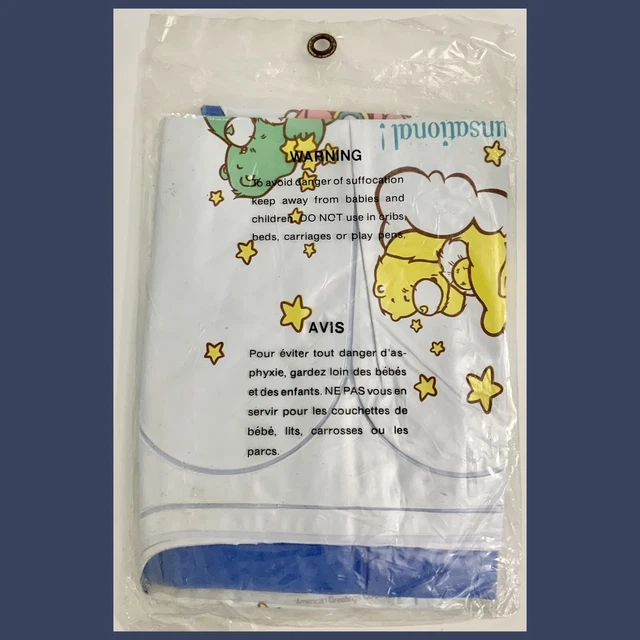 VTG COLECO CARE BEARS See-Thru Pool/Water Float W/Tow Rope #1651