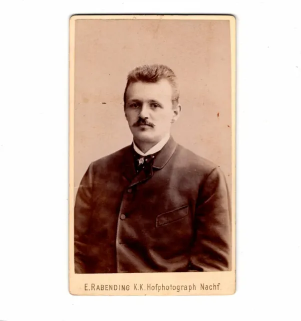 CDV Foto Herrenportrait - Frankfurt Main 1880er