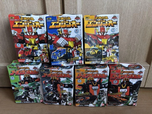 POWER RANGERS RPM Goonger Minipla Megazord 7p set EngineOh G6 BANDAI ...