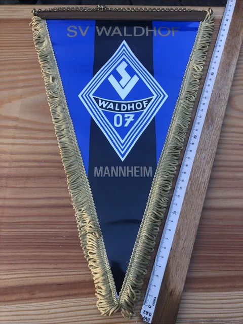Fanion Vintage SV Waldhof Mannheim 07 - Banderole De Football Allemand à Collectionner
