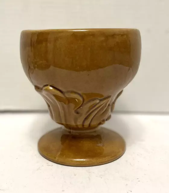 Vintage Haeger Footed Pedestal Brown Pottery Planter Glazed Ceramic MCM USA