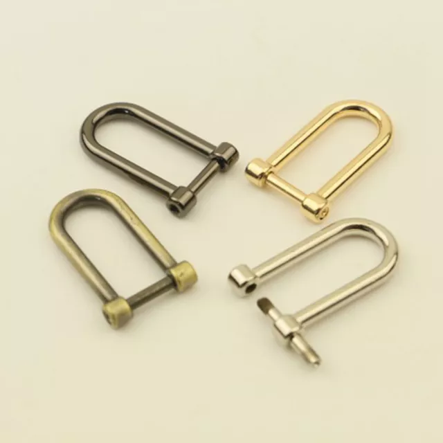 Metal Detachable Openable Screw U Ring Clasp Handbag Purse Strap Belt 11 mm - G