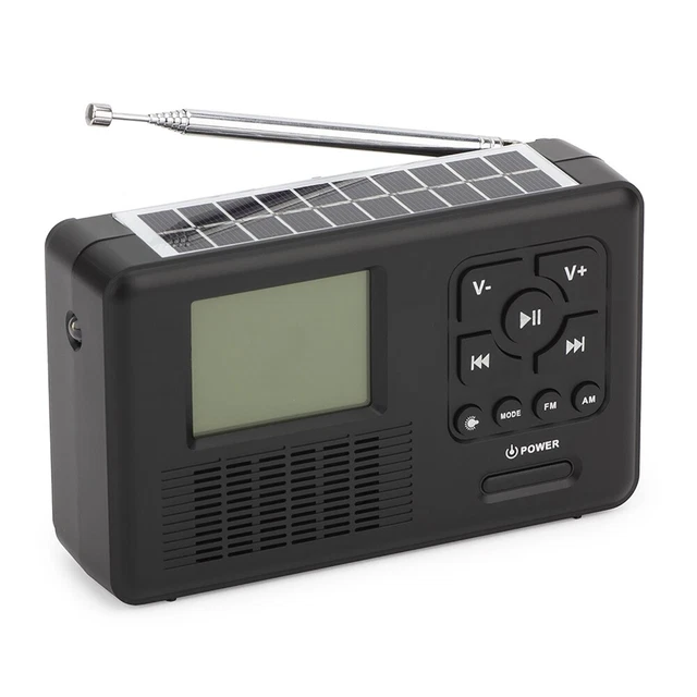 PORTABLE MINI DAB FM Radio Solar Hand Crank Radio bluetooth Speaker