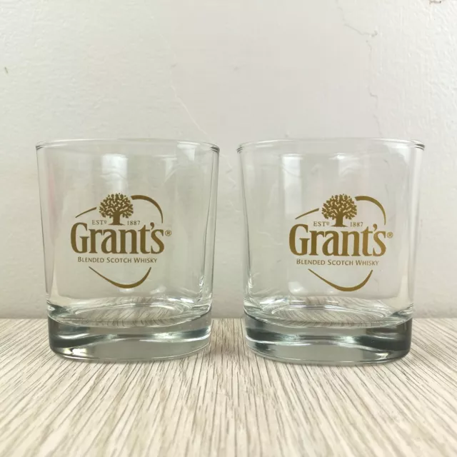 Grant's Blended Scotch Whisky Glass Set of 2 Triangular Glasses