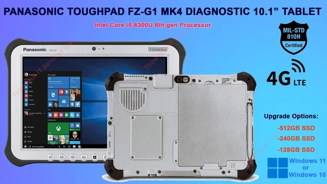 Panasonic Tablet 4gb Ram Tablet Panasonic Toughpad FZ-G1 MK4 - I5-6300U, 4GB RAM, 256GB SSD, 10.1", Usato In Ottime Condizioni Panasonic Fz-g1 Ricondizionato - Foto 8