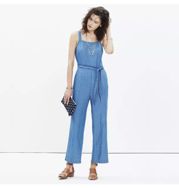 Madewell Chambray Muralist Jumpsuit sz 0