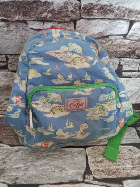 Cath Kidston Cath Kids “Hippo and Friends” Blue Mini Backpack School Nursery