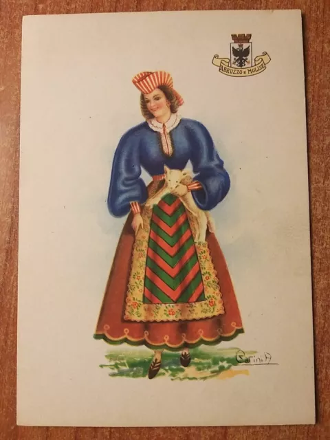Abruzzo e Molise - Costumi - Illustratore A. Carini.