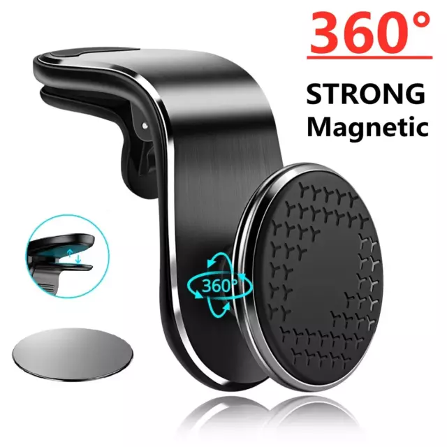 Magnetic Car Phone Holder Stand Air Vent Car Mount GPS Smartphone Mobile Support