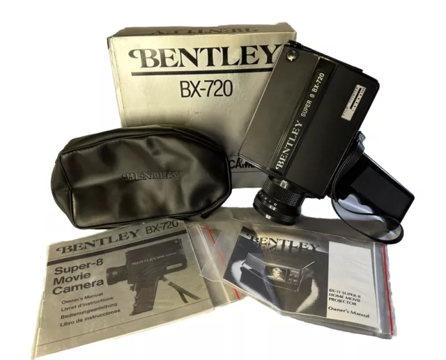 Bentley Bx-720 Super 8 Movie Camera, Untested, In Box