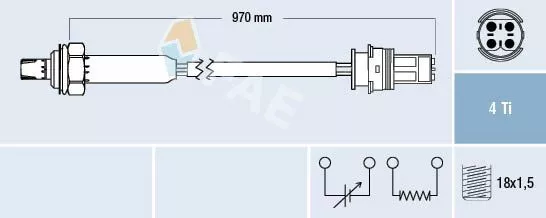 Lambdasonde FAE 77354 für BMW