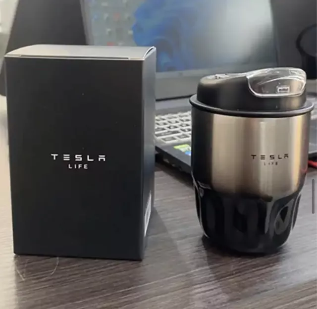 Tesla Coffee Thermos Cup Insulated Travel Drinking Bottle Mug