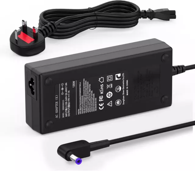 Replacement Charger Acer Nitro 5 7 Gaming AC Adapter 135W 19V 7.1A  [R6X]