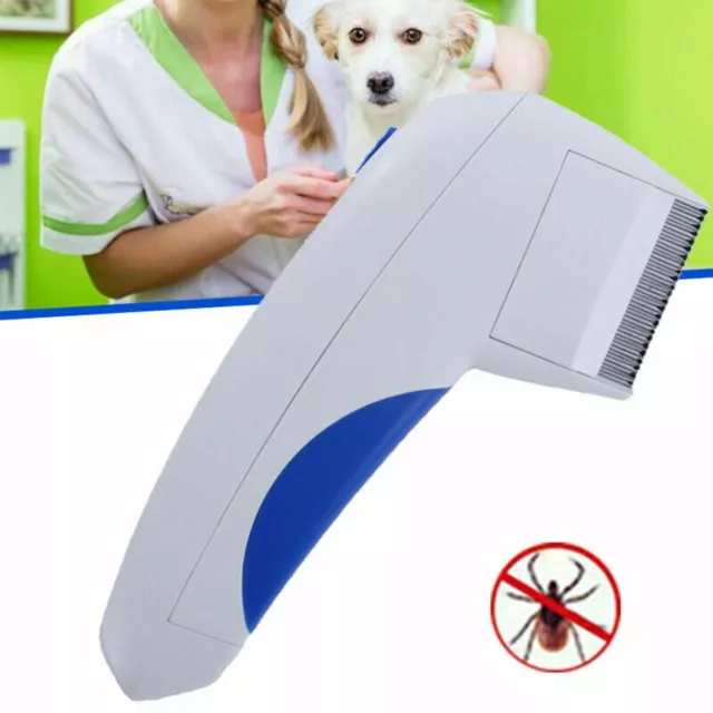 Pets Lice Remover Electric Flea Zapper Comb Safe Dog Cat Pets Kills Fleas