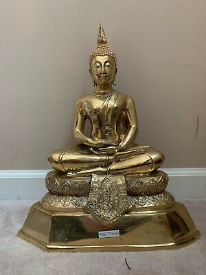 Bronze Buddha Statue - Large - 17" - Thailand - Thai
