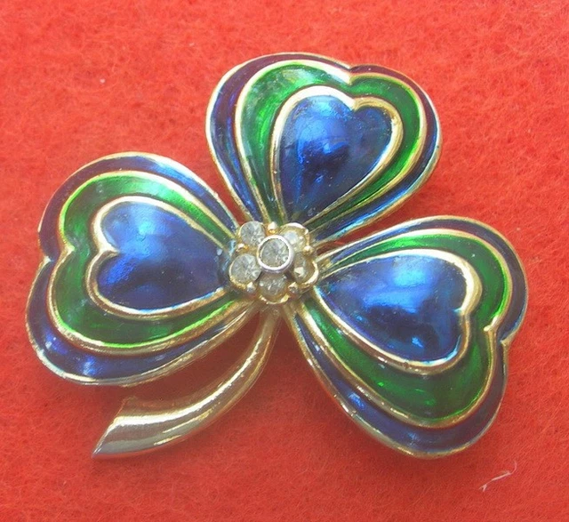 Lot De 4 Broches Chat En émail Cloisonné Couleur Or - Bijou Rétro - Occasion Parfait état
