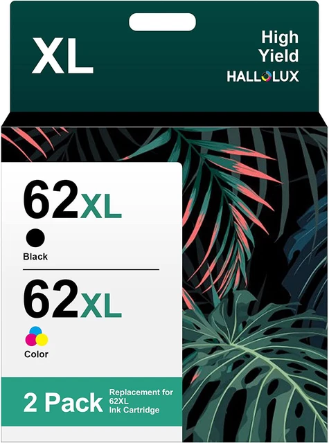 62XL Ink Cartridges Combo Pack Compatible Black and Colour Remanufactured