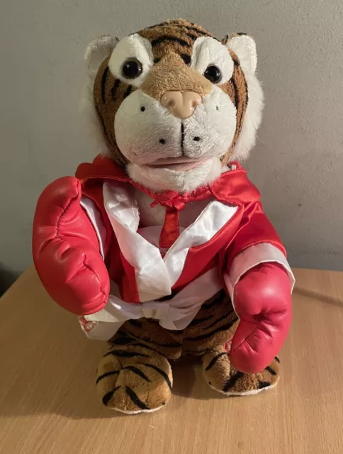 MOVING MUSICAL TIGER Soft Toy Plays Rocky Eye Of The Tiger