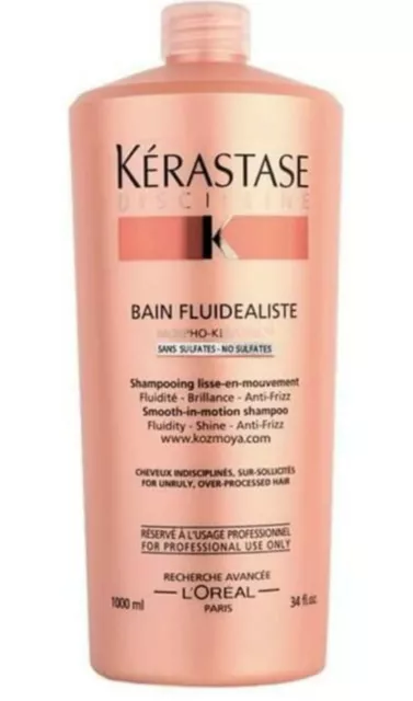 Champú fluidealiste Kerastase Discipline Bain - sin sulfatos, 34 oz.