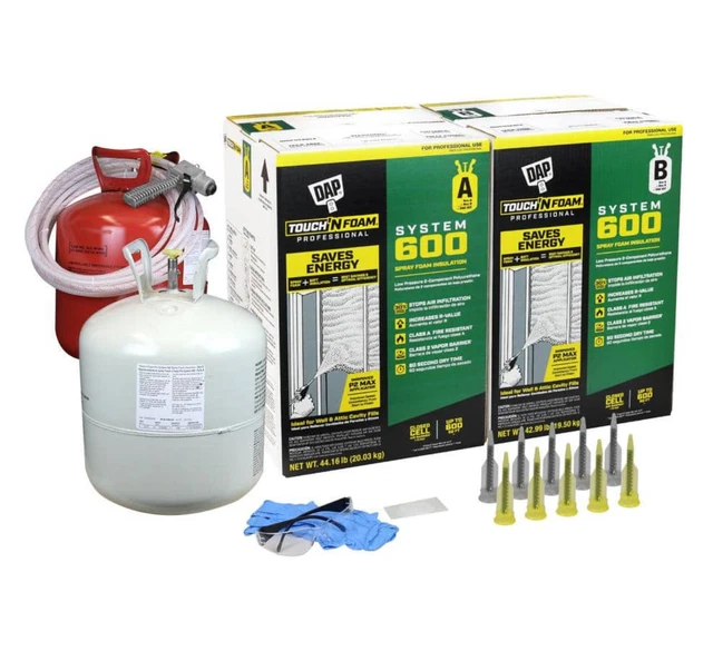 DAP TOUCH 'N Foam 600 BF Board 2Part Spray Foam Insulation Kit Closed