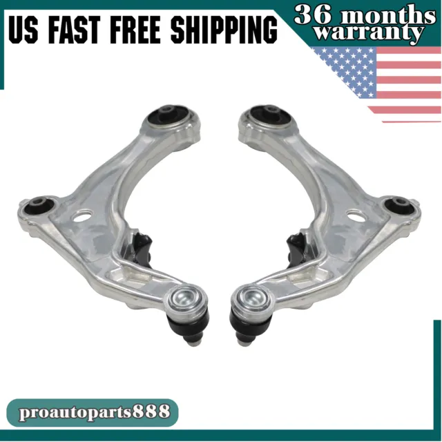 Pair Front Lower Control Arms w/Ball Joint Assembly For Nissan Murano 2009-2014